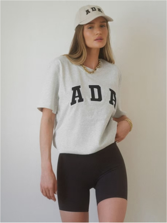 Adanola Tops - Adanola ADA Oversized T-Shirt XL Light Grey Melange Organic Cotton NWT